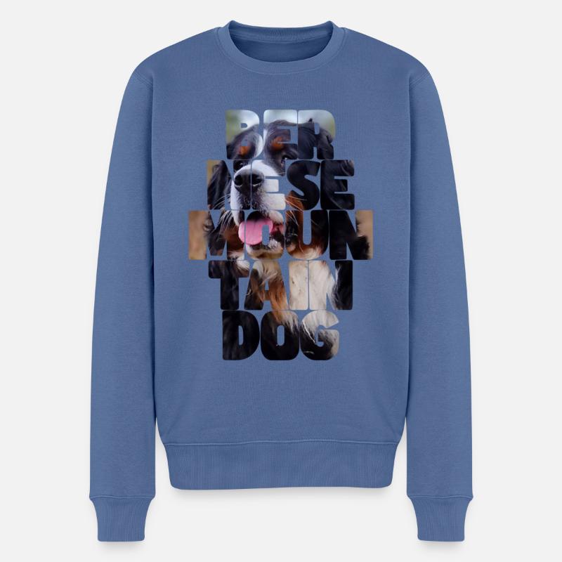 Bouvier bernois - Pull Premium bio Homme - bleu pigeon