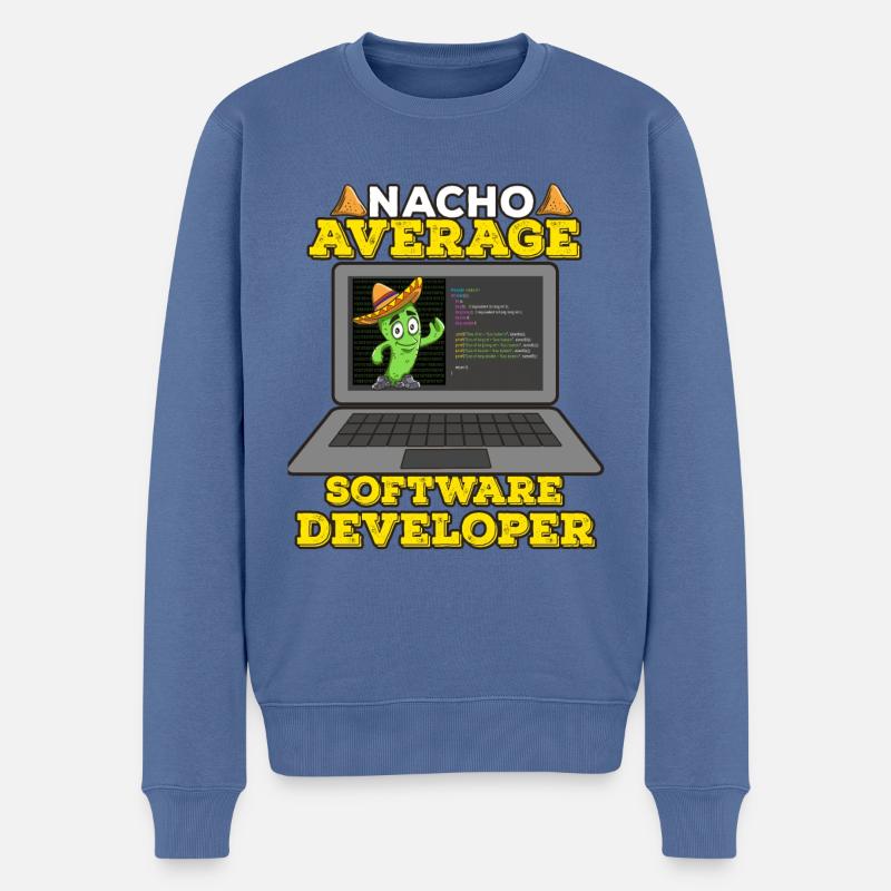 Cinco De Mayo Software Entwickler - Männer Premium Bio Pullover - Taubenblau