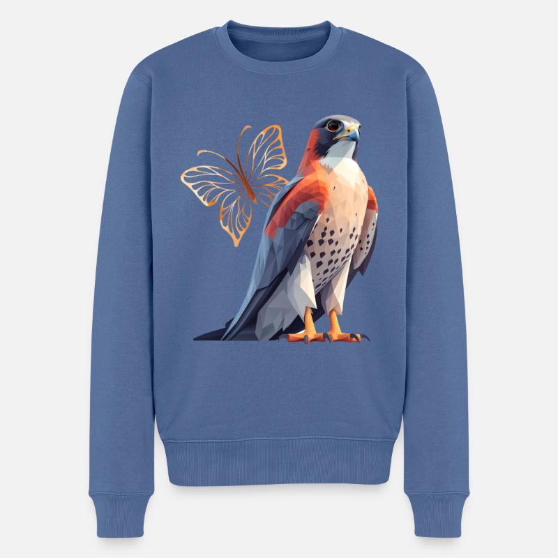 Falken - Männer Premium Bio Pullover - Taubenblau
