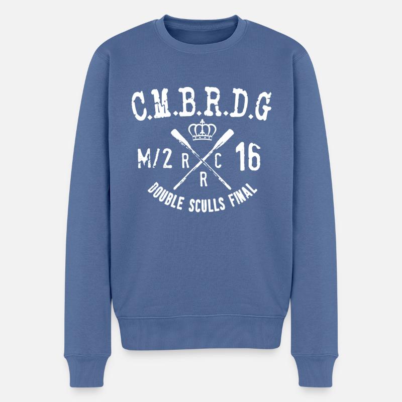 CMBRDG Rowing double sculls final - Pull Premium bio Homme - bleu pigeon