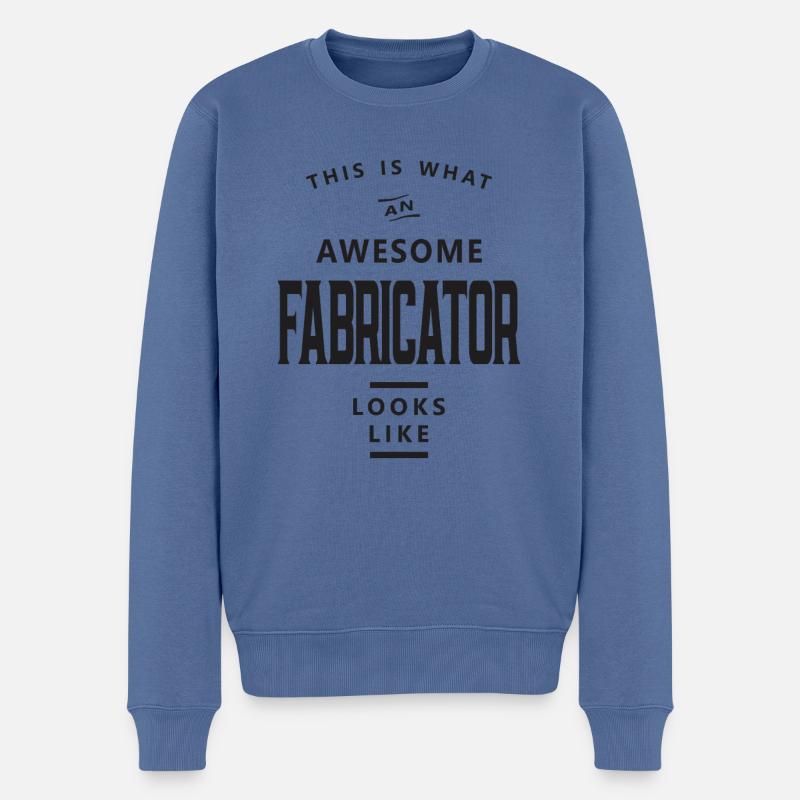 Verarbeiter Lustiger Beruf - Männer Premium Bio Pullover - Taubenblau