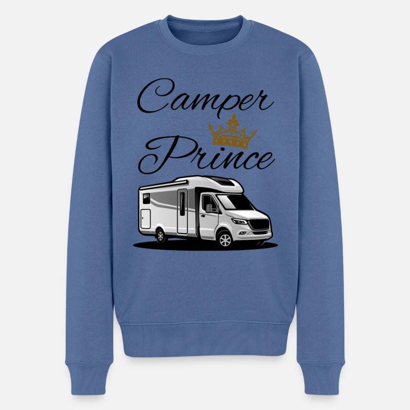 Camper Prince-Camper Prince - Pull Premium bio Homme - bleu pigeon