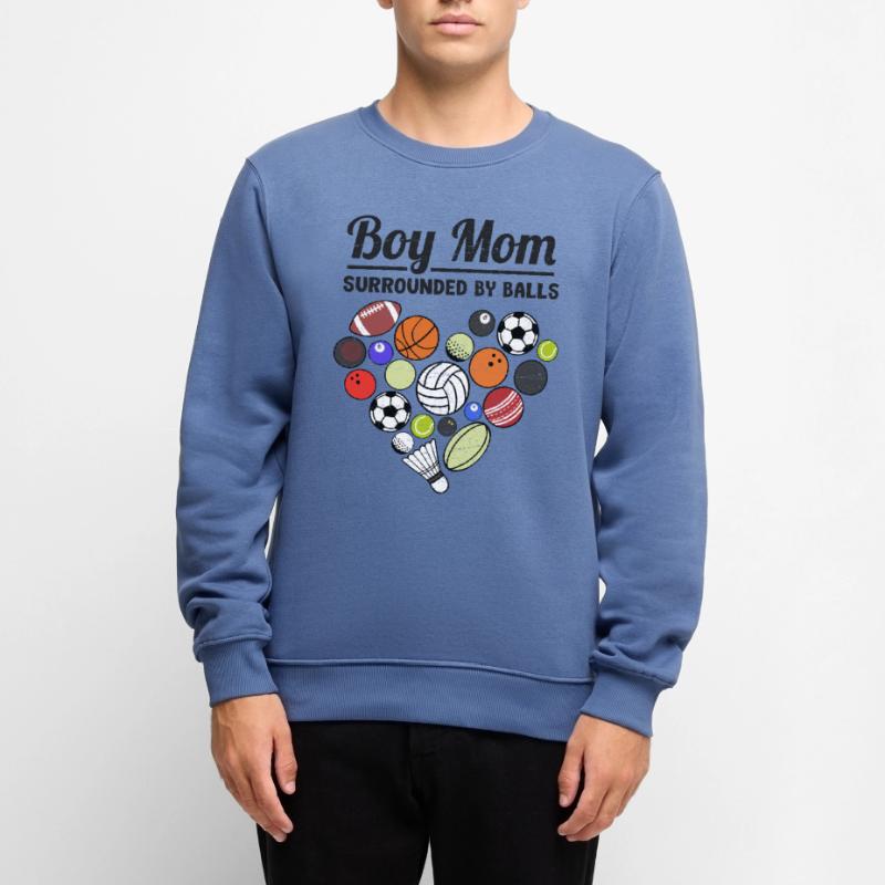 Junge Mutter Muttertag Mutterschaft Mutter Mama Geschenk Männer Premium Bio Pullover