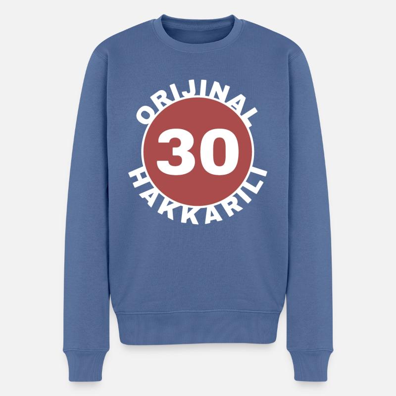 Hakkari - Pull Premium bio Homme - bleu pigeon
