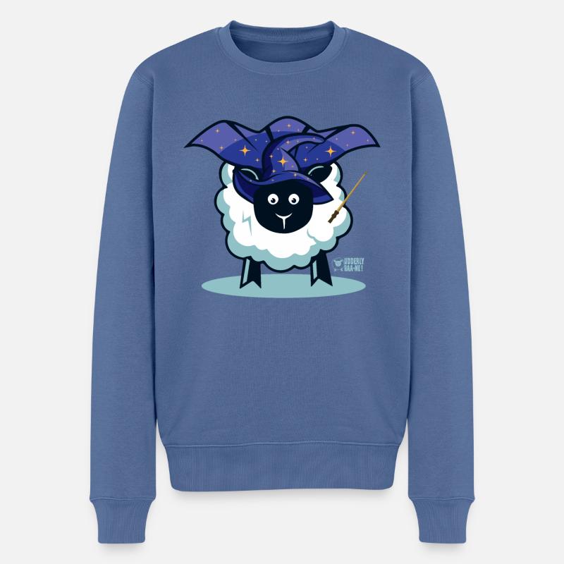 Ewe ein Zauberer? - Männer Premium Bio Pullover - Taubenblau
