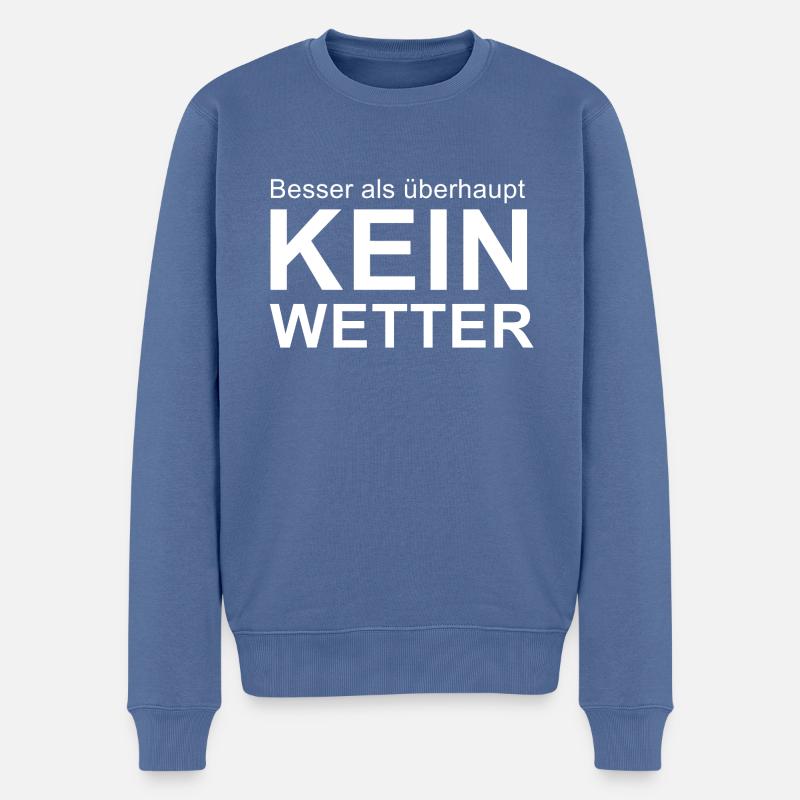 Temps - Pull Premium bio Homme - bleu pigeon