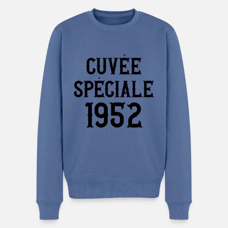 Cuvée spéciale 1952 - Pull Premium bio Homme - bleu pigeon