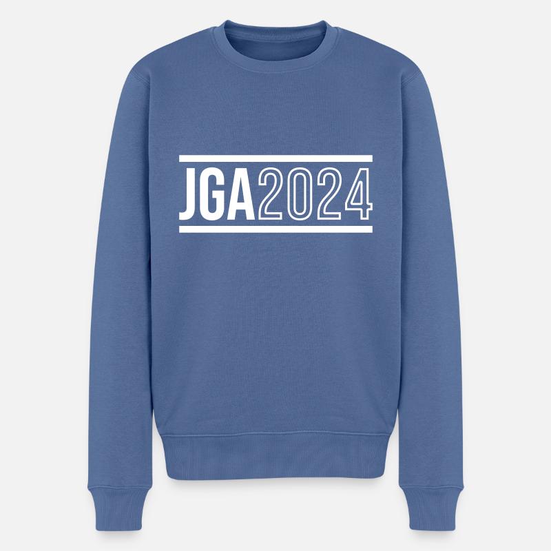 Jga 2024 Junggesellenabschied Party Team - Männer Premium Bio Pullover - Taubenblau