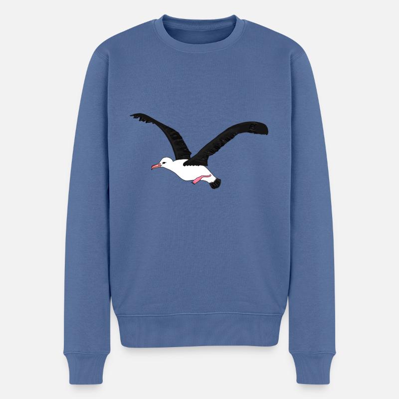 Albatros - Männer Premium Bio Pullover - Taubenblau