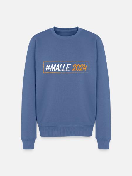 Malle 2024 - Men's Premium Organic Jumper - stone blue