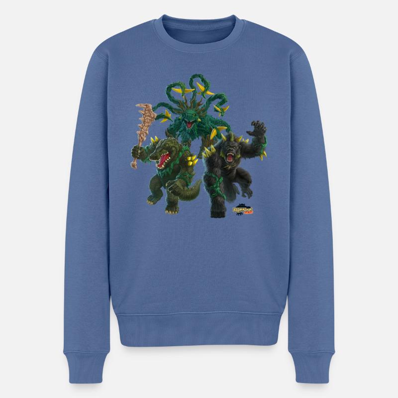 schleich® ELDRADOR® CREATURES Dschungel-Monster - Männer Premium Bio Pullover - Taubenblau