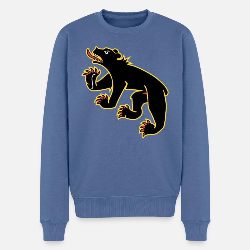 Drapeau de Berne - Pull Premium bio Homme - bleu pigeon