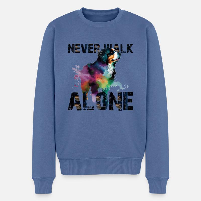 Bouvier bernois - Pull Premium bio Homme - bleu pigeon