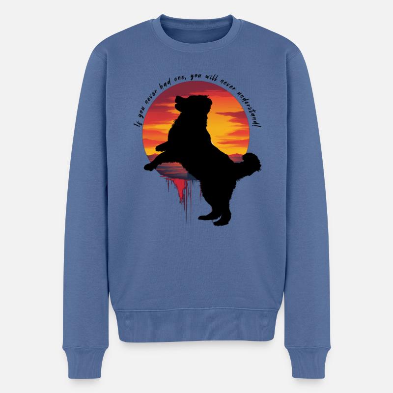 Bouvier bernois - Pull Premium bio Homme - bleu pigeon