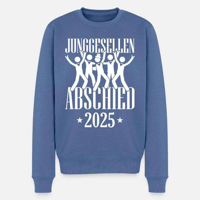 Junggesellenabschied 2025 - Männer Premium Bio Pullover - Taubenblau