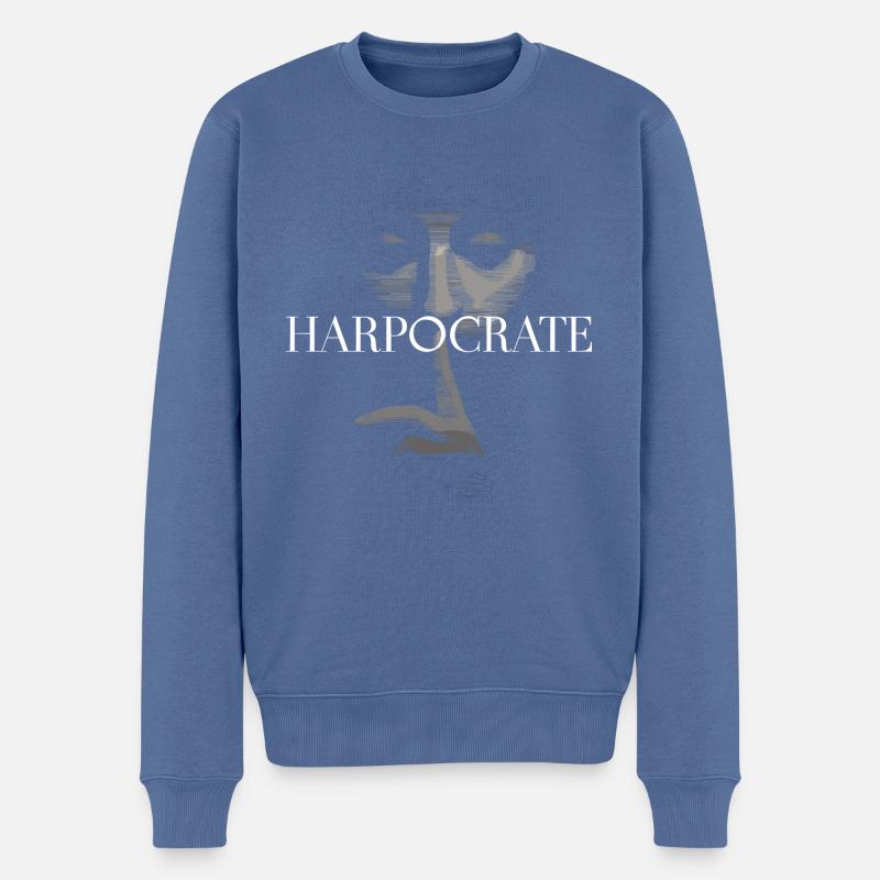 Harpocrate - Pull Premium bio Homme - bleu pigeon