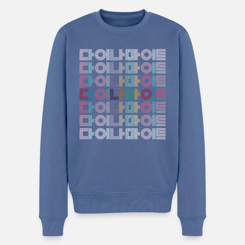 DYNAMIT 2 - Männer Premium Bio Pullover - Taubenblau