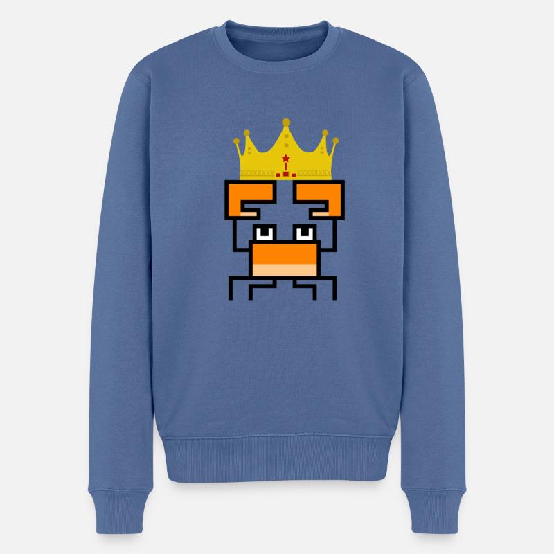Couronne de merde - Pull Premium bio Homme - bleu pigeon