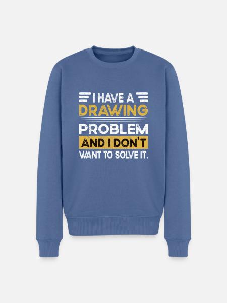 Drawing is my hobby - Men's Premium Organic Jumper - stone blue