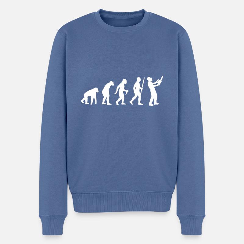 Tronçonneuse Kettensäge Evolution - Pull Premium bio Homme - bleu pigeon
