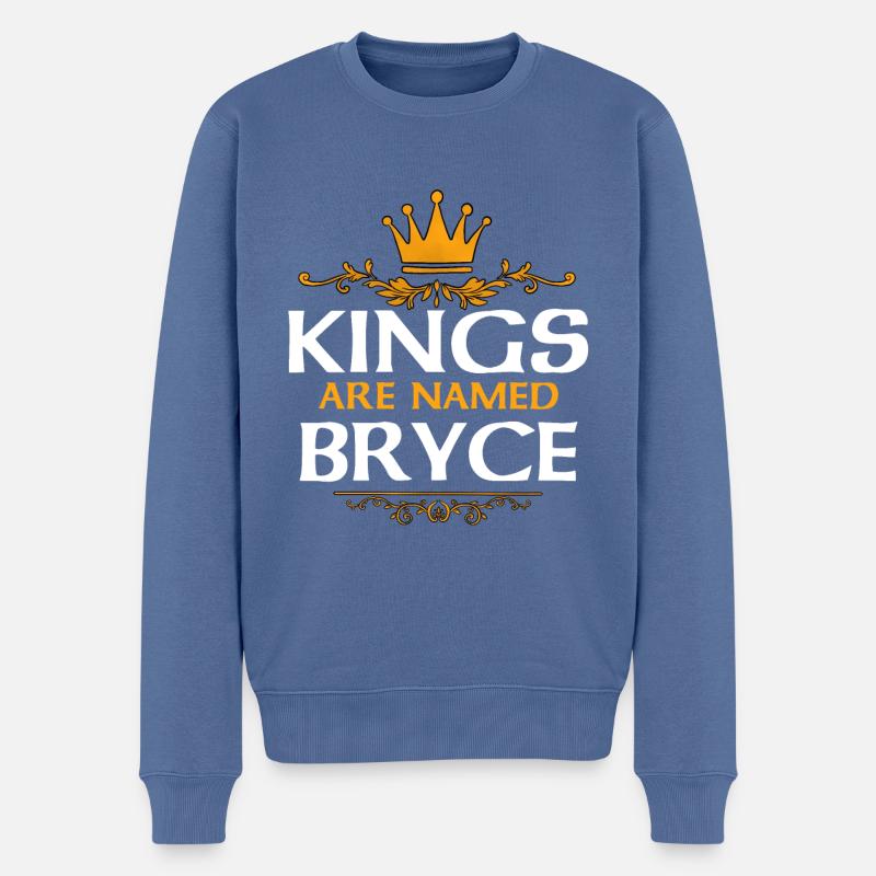 Bryce - Pull Premium bio Homme - bleu pigeon