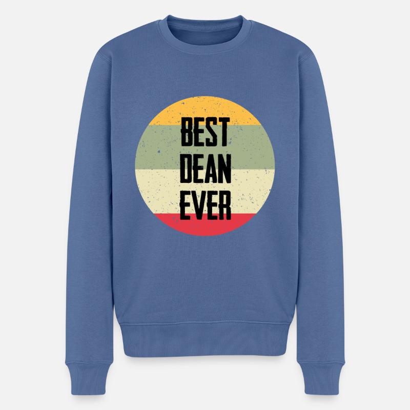 Best Dean Ever - Männer Premium Bio Pullover - Taubenblau