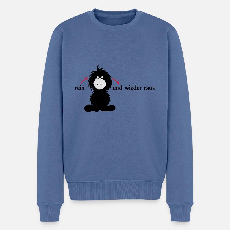 Monster Smuffel ignorieren - Männer Premium Bio Pullover - Taubenblau