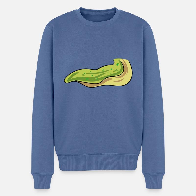 Schnecke Kostüm - Männer Premium Bio Pullover - Taubenblau