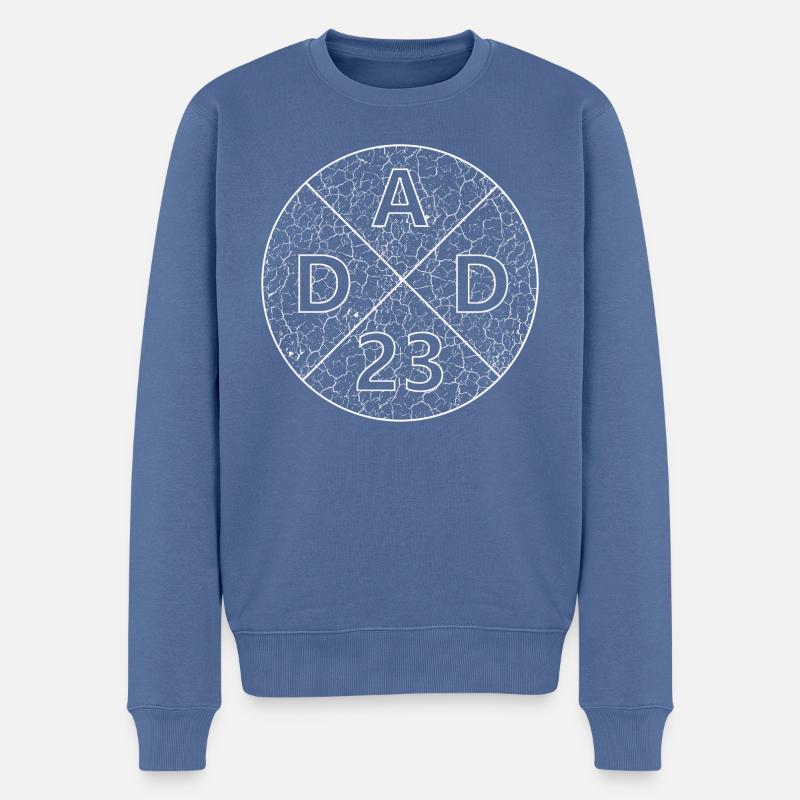 Dad 23 - Männer Premium Bio Pullover - Taubenblau