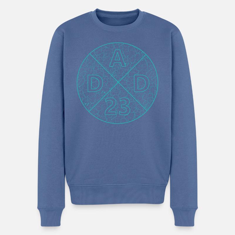 Dad 23 - Männer Premium Bio Pullover - Taubenblau