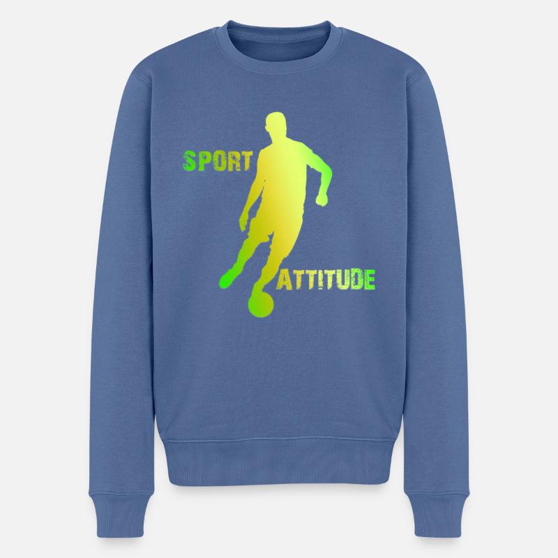 Sport Attitude - Pull Premium bio Homme - bleu pigeon