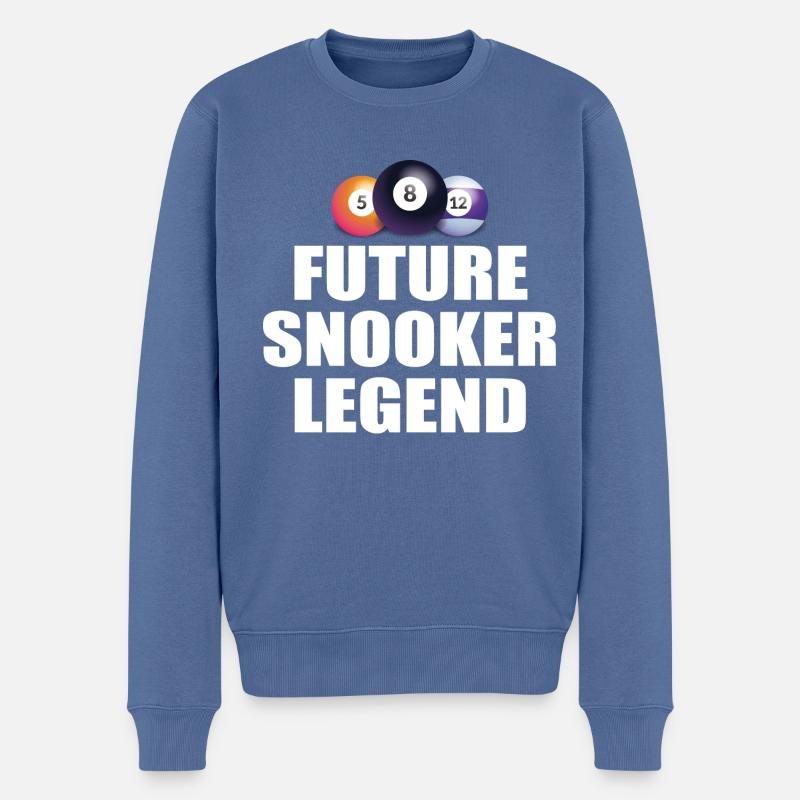 future snooker legend snooker Billardtisch - Männer Premium Bio Pullover - Taubenblau