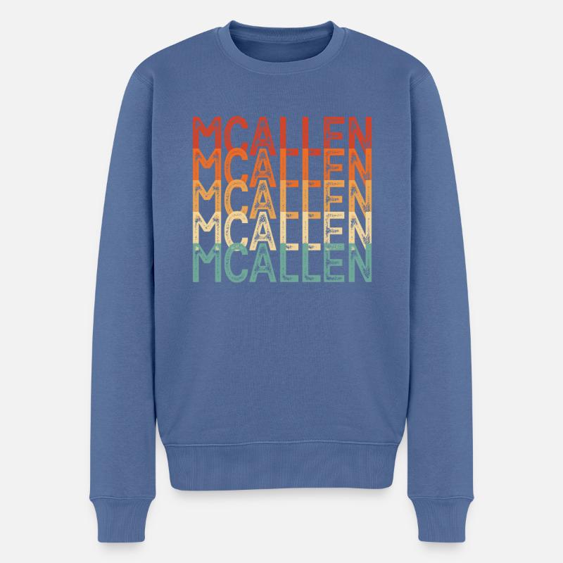Mcallen - Pull Premium bio Homme - bleu pigeon
