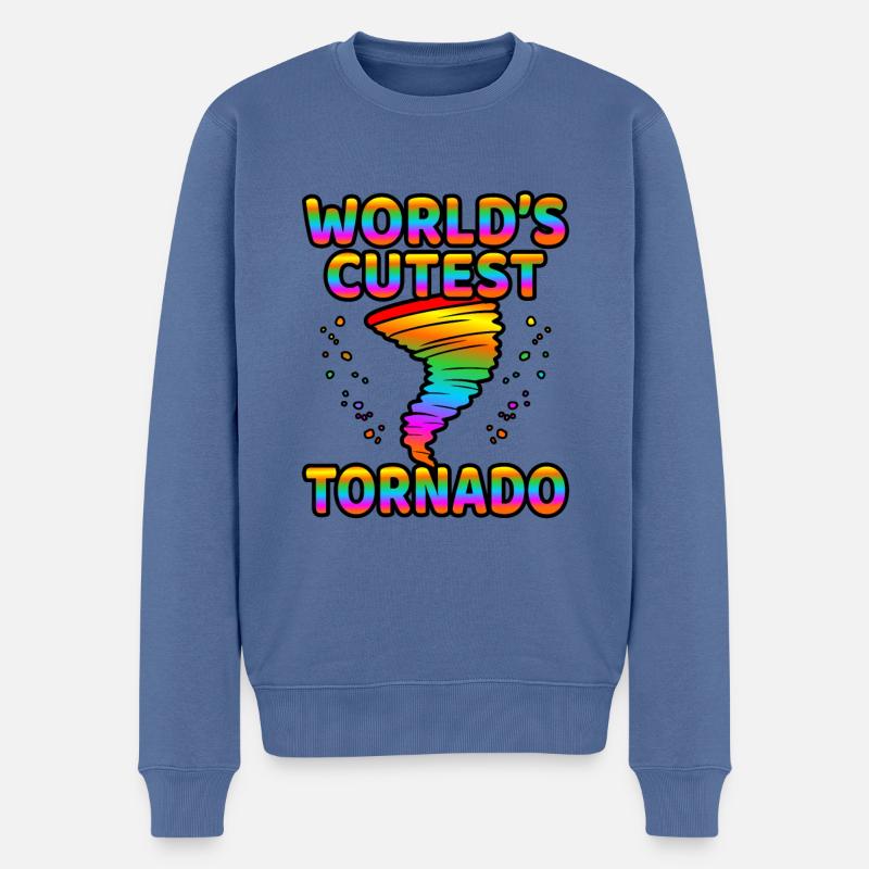 Tornade - Pull Premium bio Homme - bleu pigeon