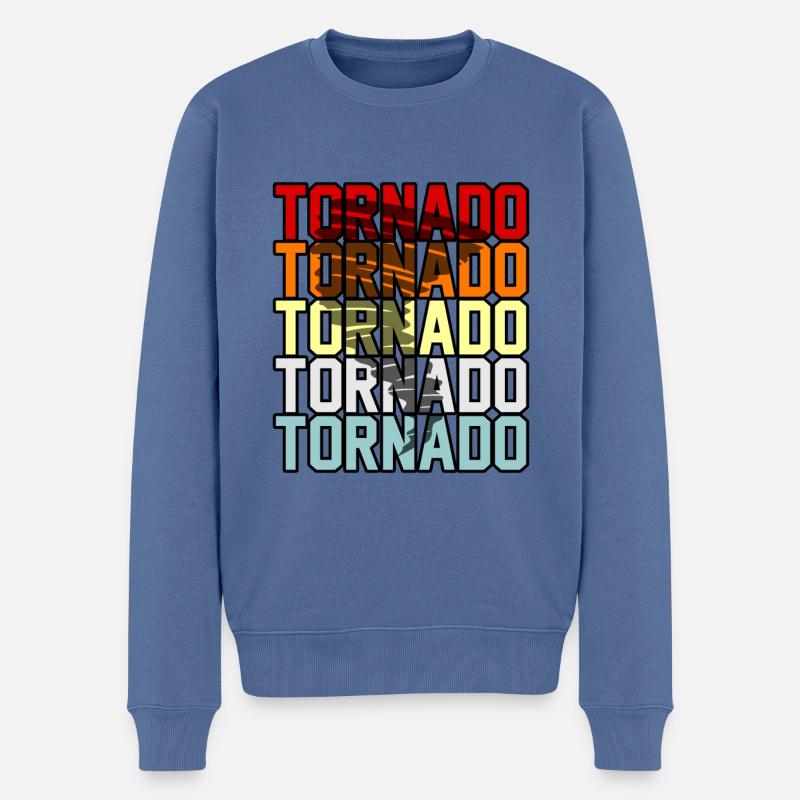 Tornade - Pull Premium bio Homme - bleu pigeon