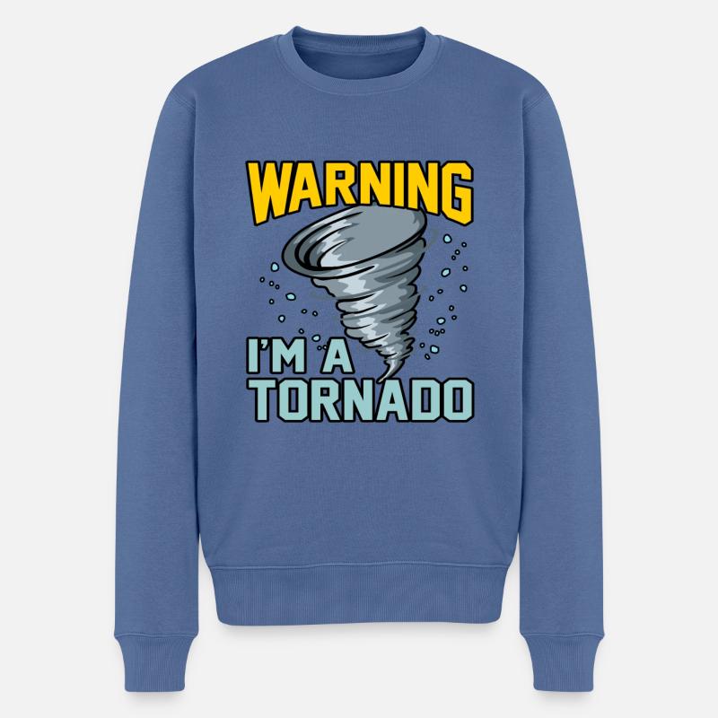 Tornade - Pull Premium bio Homme - bleu pigeon