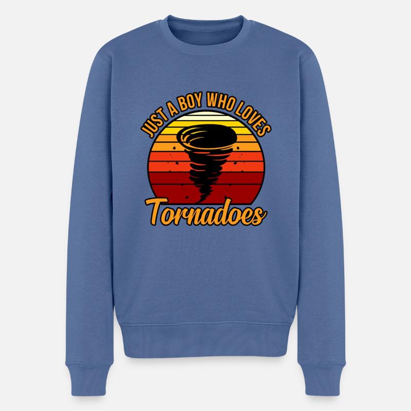 Tornade - Pull Premium bio Homme - bleu pigeon