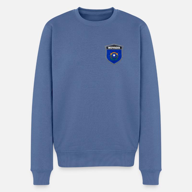 Nevada - Pull Premium bio Homme - bleu pigeon