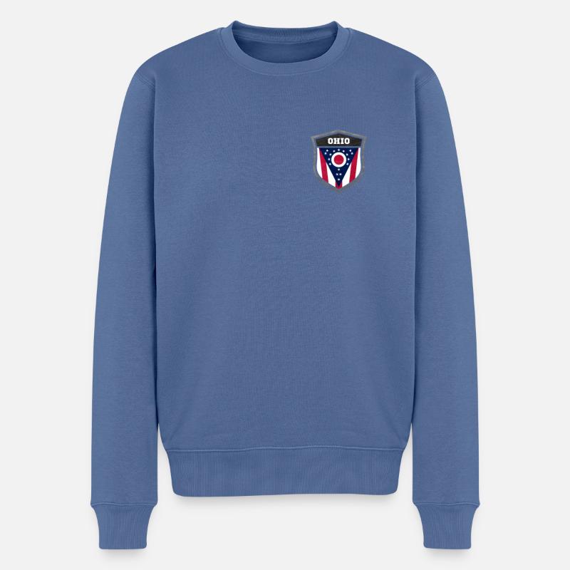 Ohio - Pull Premium bio Homme - bleu pigeon