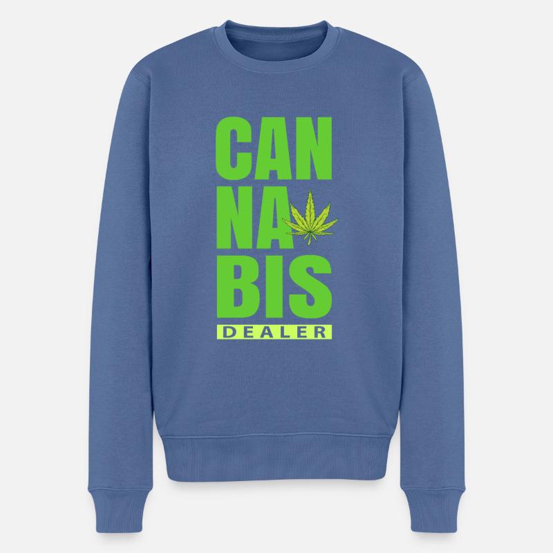 Revendeurs de cannabis - Pull Premium bio Homme - bleu pigeon