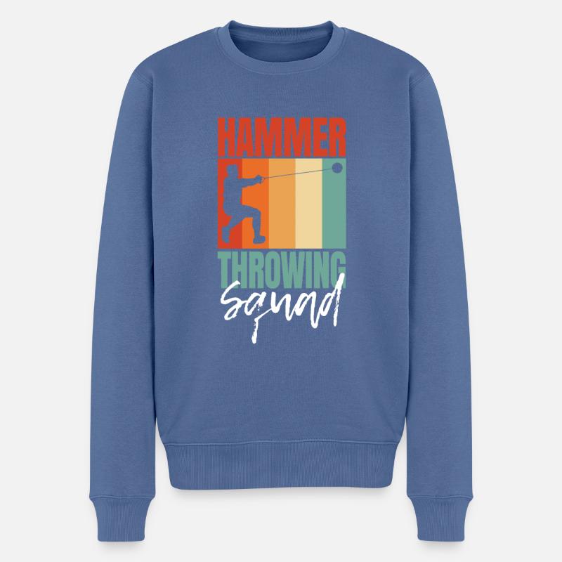 Hammerwerfen - Männer Premium Bio Pullover - Taubenblau