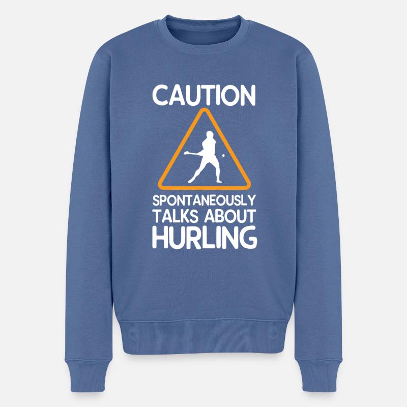 Dérapage - Pull Premium bio Homme - bleu pigeon