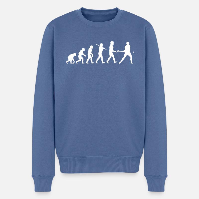 Schleudern Hurling - Männer Premium Bio Pullover - Taubenblau