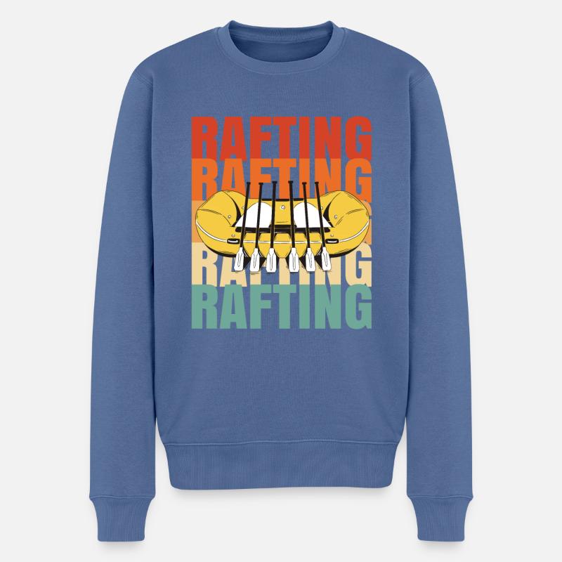 Rafting Aviron Cadeau - Pull Premium bio Homme - bleu pigeon