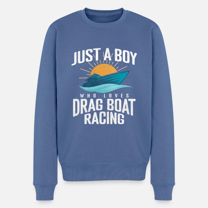 Drachenbootrennen Drachenboot - Männer Premium Bio Pullover - Taubenblau