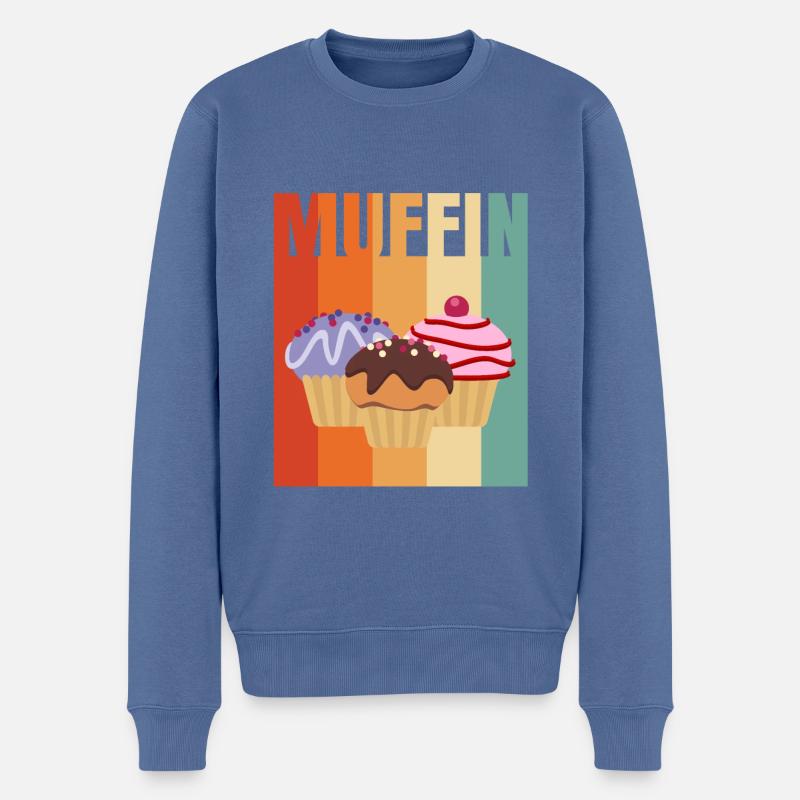 Muffin - Pull Premium bio Homme - bleu pigeon