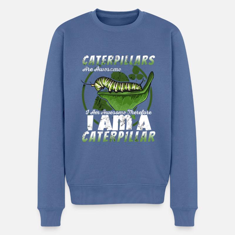 Chenille - Pull Premium bio Homme - bleu pigeon