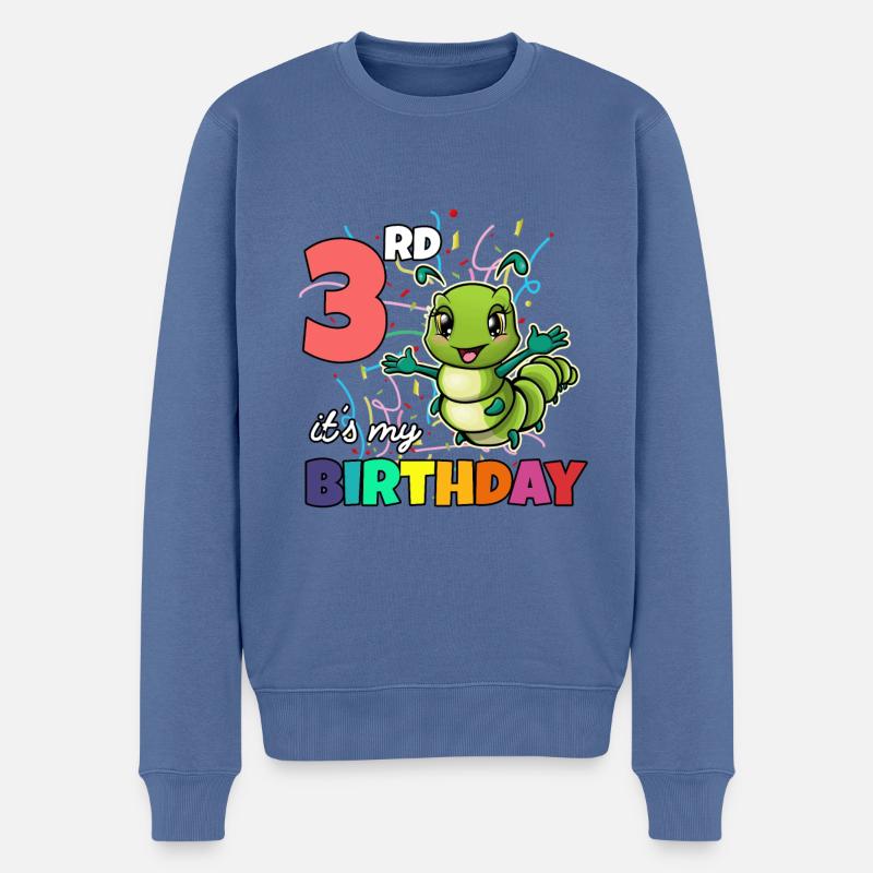 Chenille - Pull Premium bio Homme - bleu pigeon