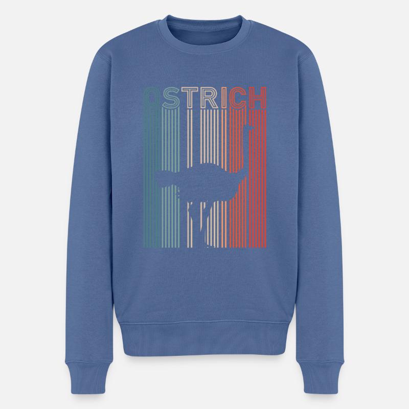 Autruche - Pull Premium bio Homme - bleu pigeon