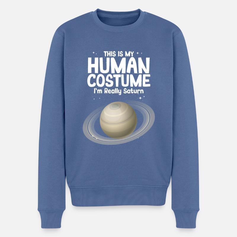 Saturne - Pull Premium bio Homme - bleu pigeon